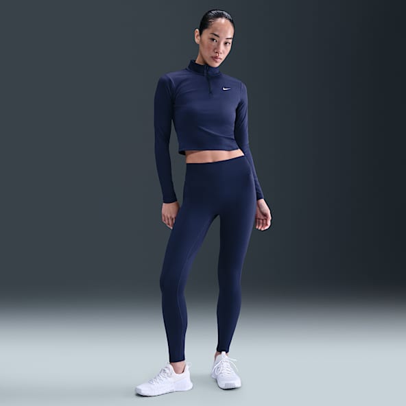 【NIKE/ナイキ】レギンス 上下セット ネイビー NIKE公式】 トレーニング＆ジム タイツ＆レギンス【ナイキ公式通販】
